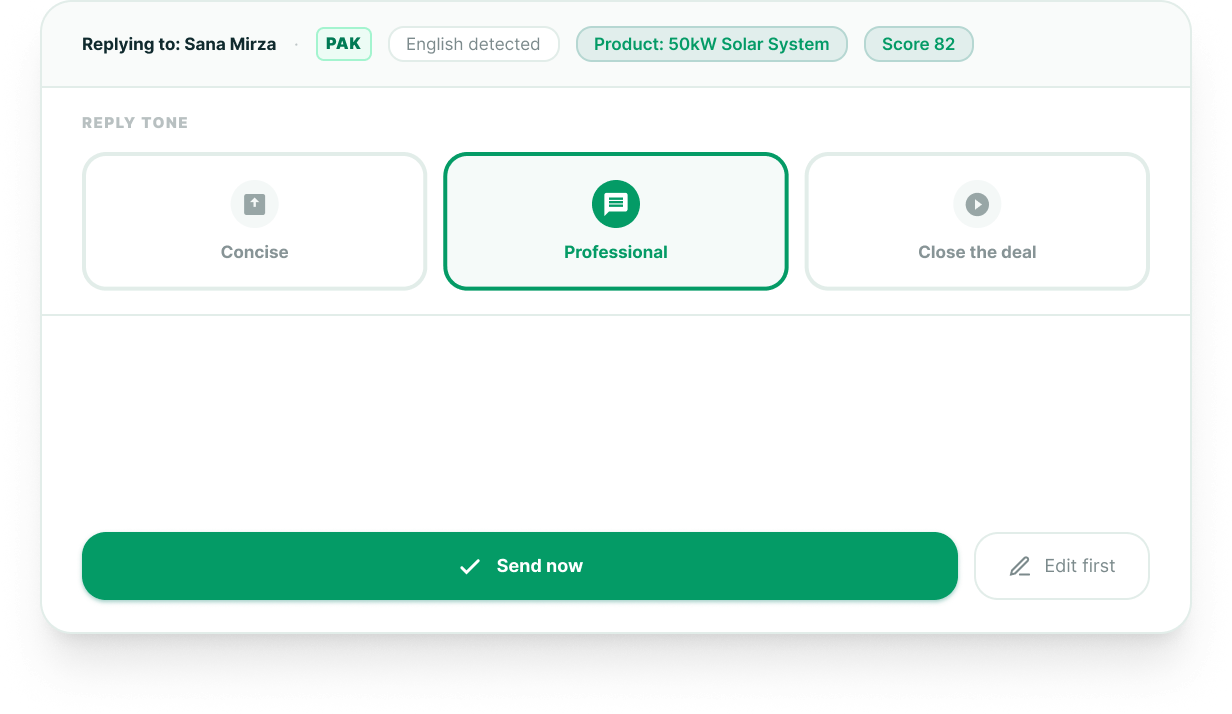 InboxMates multilingual AI reply generator with human review controls